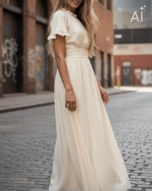 Maxikjole Liane Satin