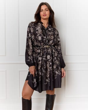 Kjole Malvine Satin Paisley