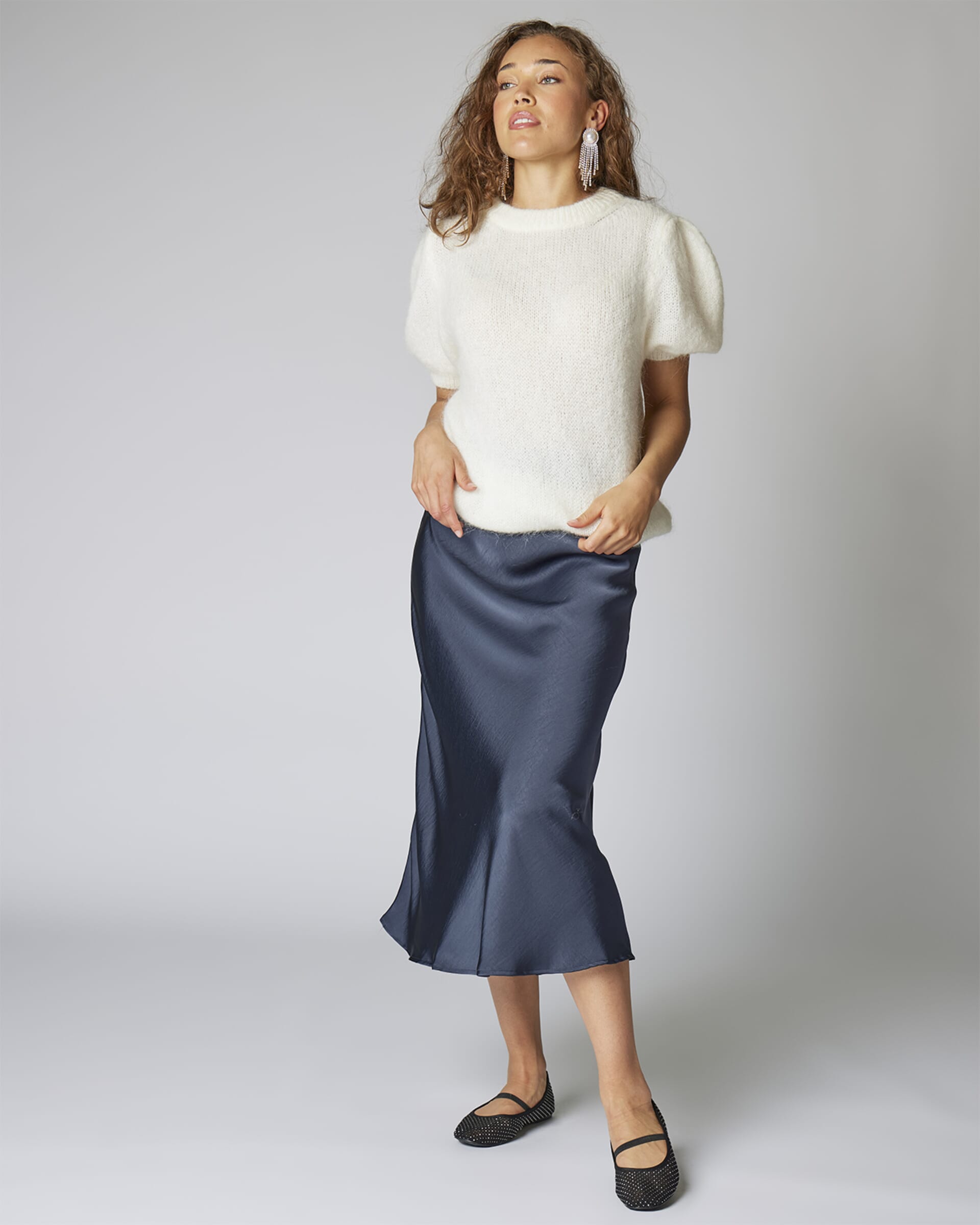Neo Noir - Bovary Skirt - Midnight Blue