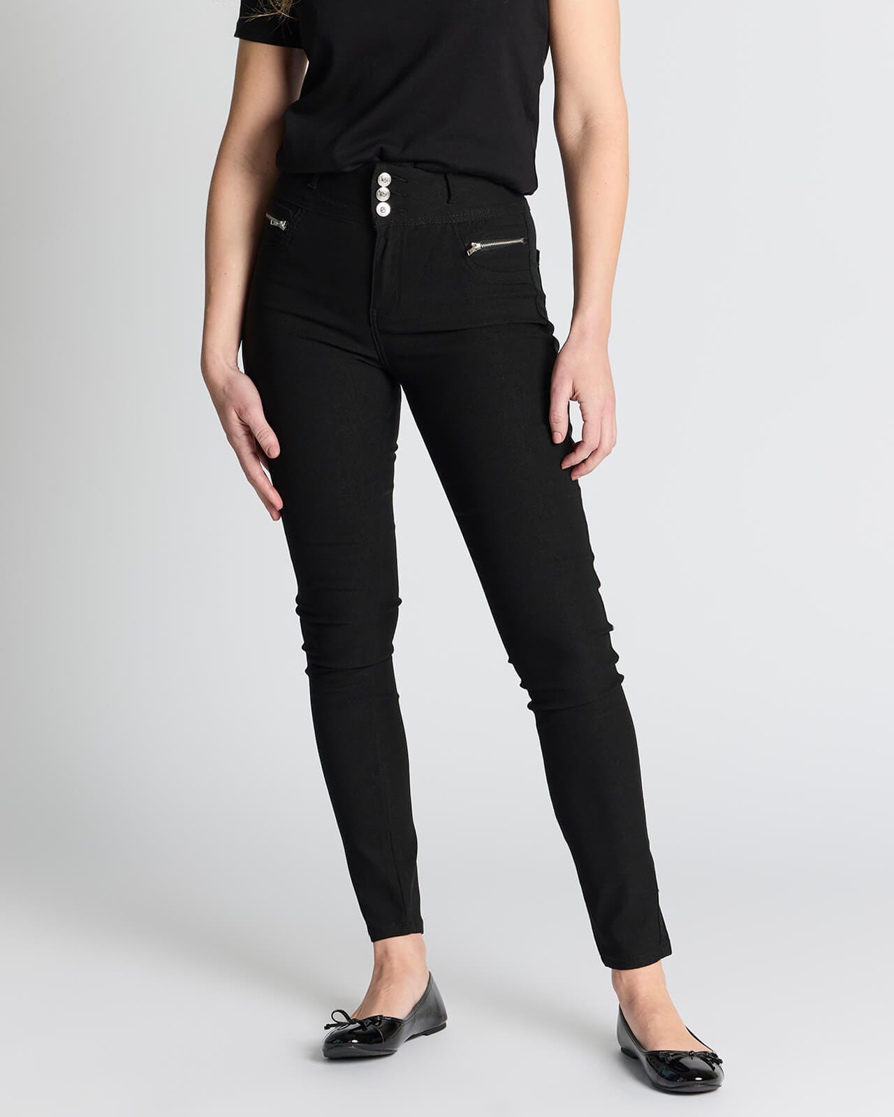 FLOYD Stretchbukse Saint 180A, 26, FLOYD Bukse Svart 26