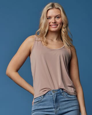 FLOYD Singlet Tank Top Wide Basic - Nude | Singleter og topper | FLOYD.no