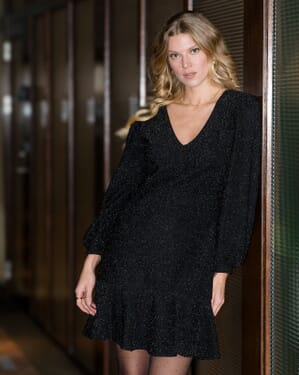 Kjole Cissy V LS Glitter