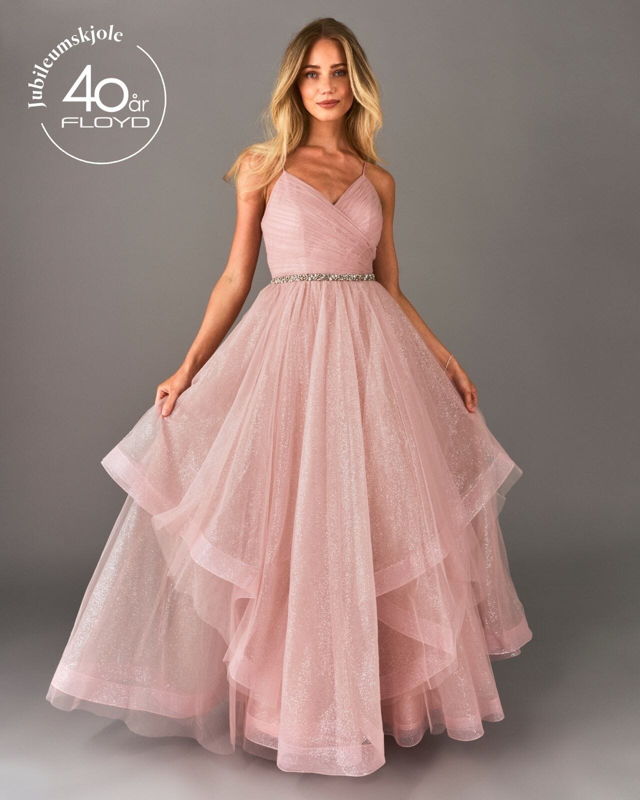 FLOYD Ballkjole Esmina, XS, FLOYD Kjole Rosa XS