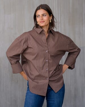 Skjorte Bibi Stripe Cotton