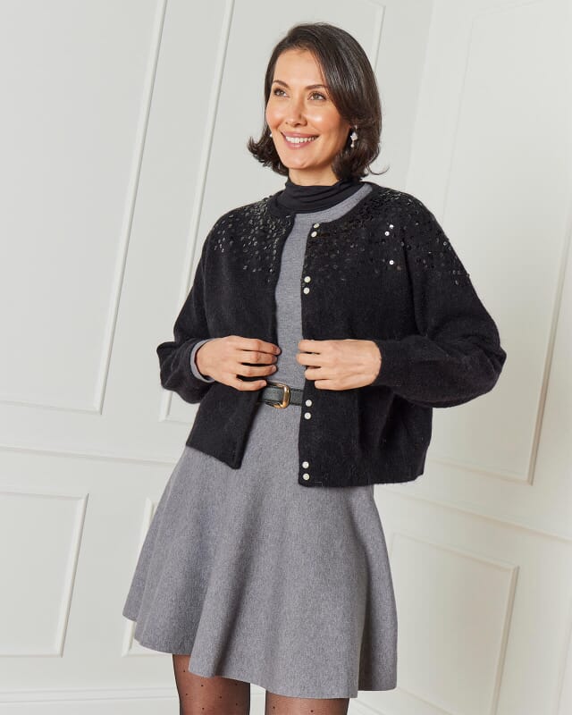 PART TWO Cardigan Ninella Ullmiks PW CA Black