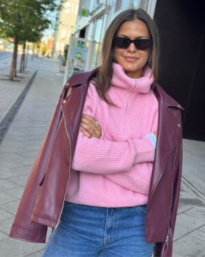Strikkegenser Valma Half Zip