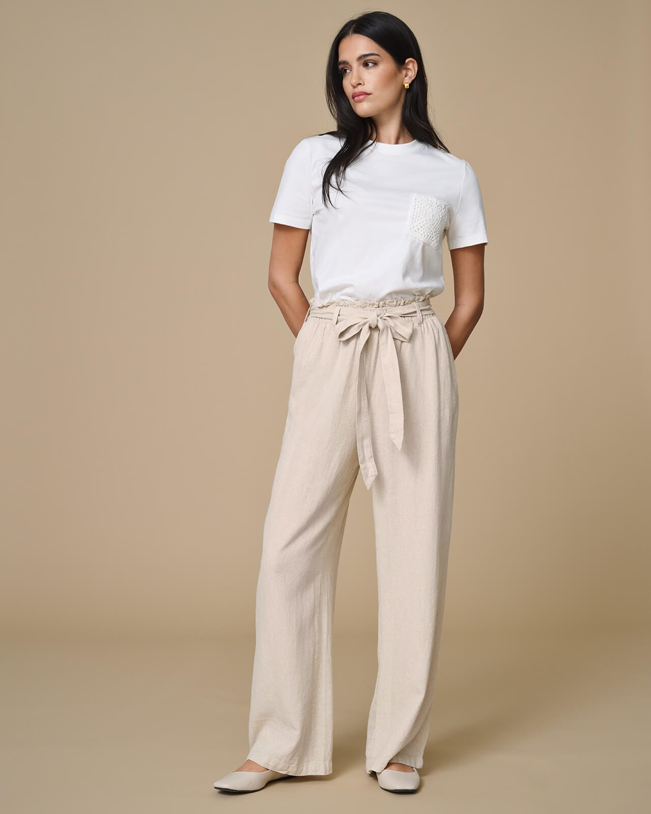 Bukse Say Belt Linmiks