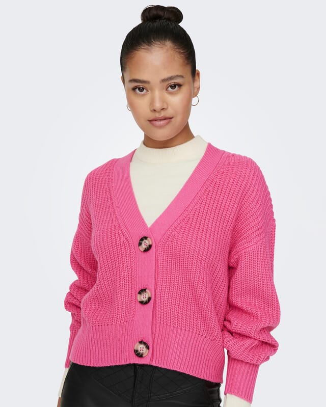 JDY striktrøje justy stripe eggnog/sachet pink