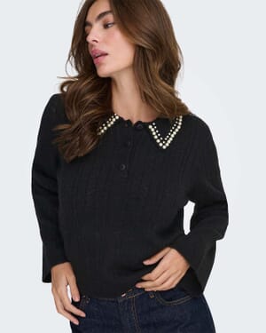 Strikkegenser April Pearl Collar