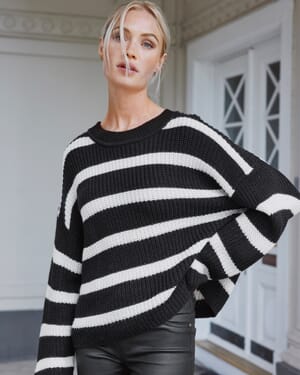 Strikkegenser Justy Stripe