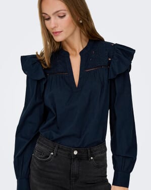 Bluse Alba V-neck Emb