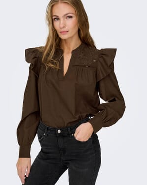 Bluse Alba V-neck Emb