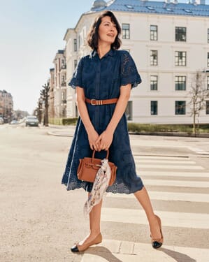 Midikjole Enira Brodery