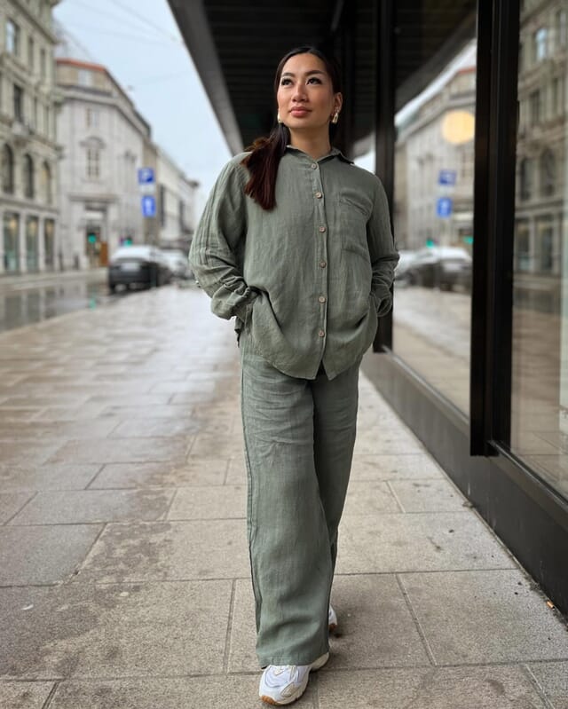 floyd-linskjorte-thea-army-green-skjorter-floyd-no