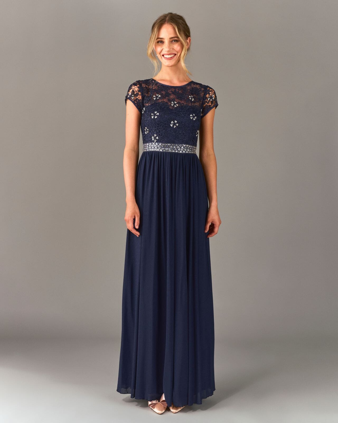 FLOYD Maxikjole Elizabeth, XXL, FLOYD Kjole Blå XXL