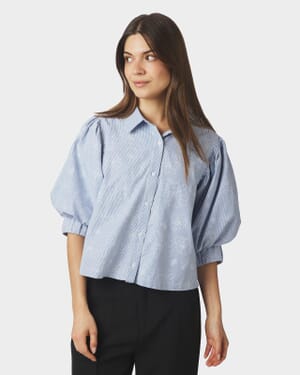 Skjorte Etta Flower Stripe