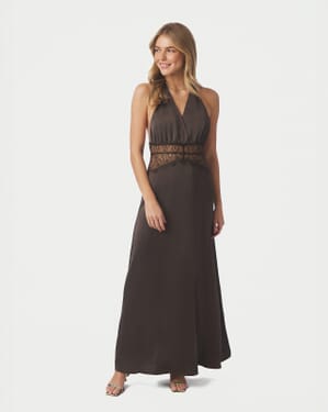 Maxikjole Jasine Heavy Sateen