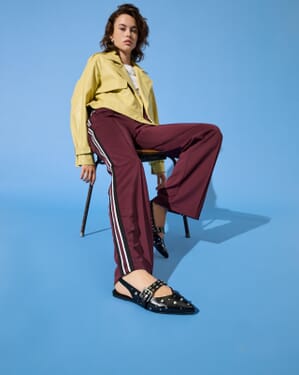 Slingbacks Laura-5 PU Buckle