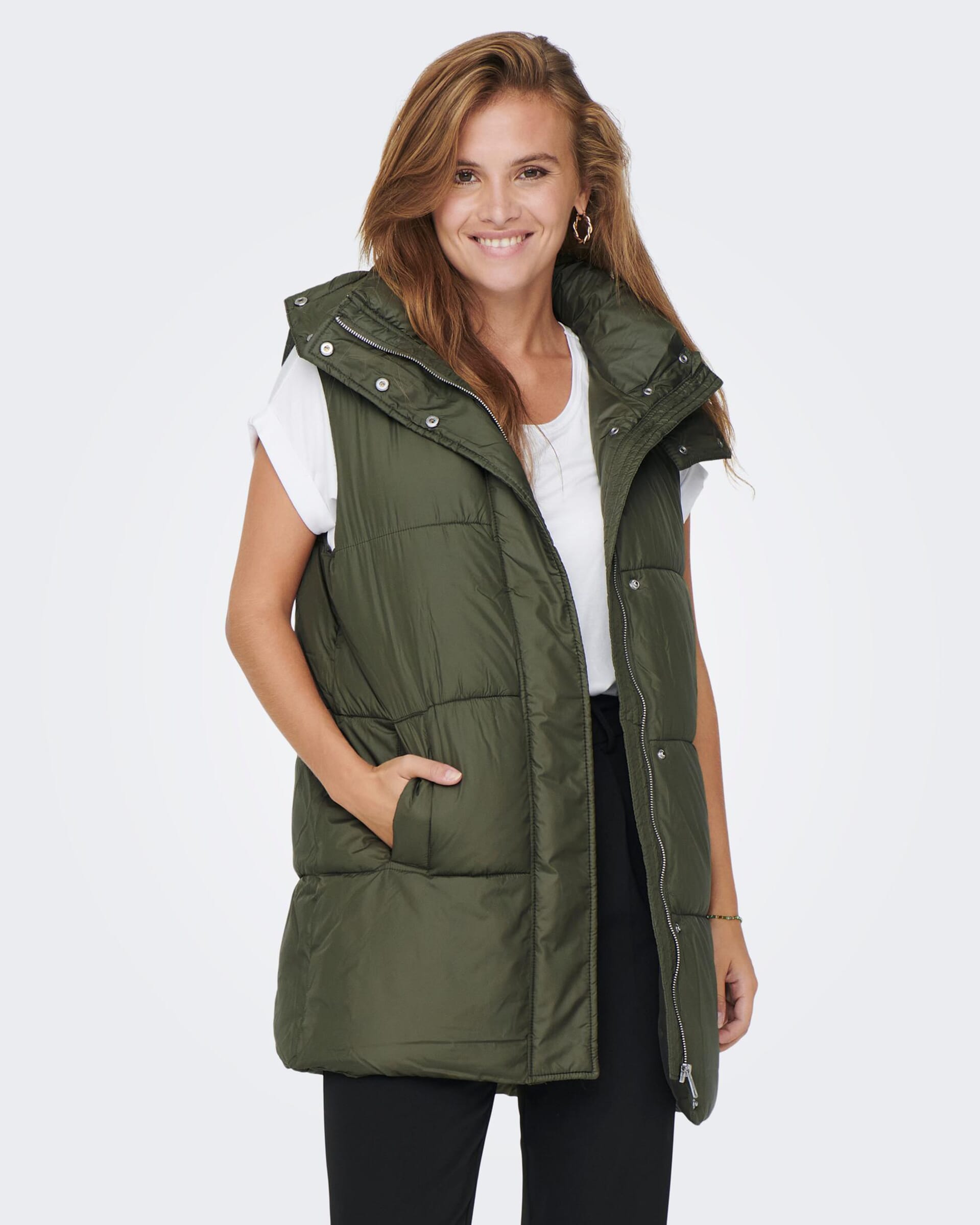 ONLY Boblevest Demy Padded Waistcoat Kalamata Vester og boblejakker