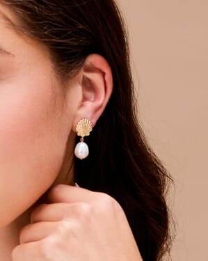 Øredobber Shell & Pearl
