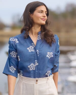 Topp Donnie Denimflower