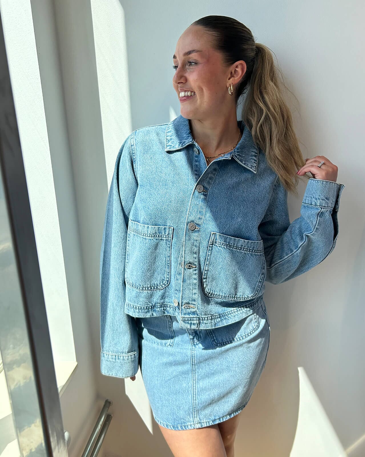 Denimjakke Sky