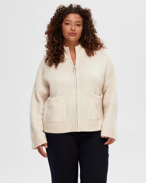 Cardigan Sia Ras Zipper Ullmiks