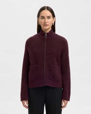 Cardigan Sia Ras Zipper Ullmiks