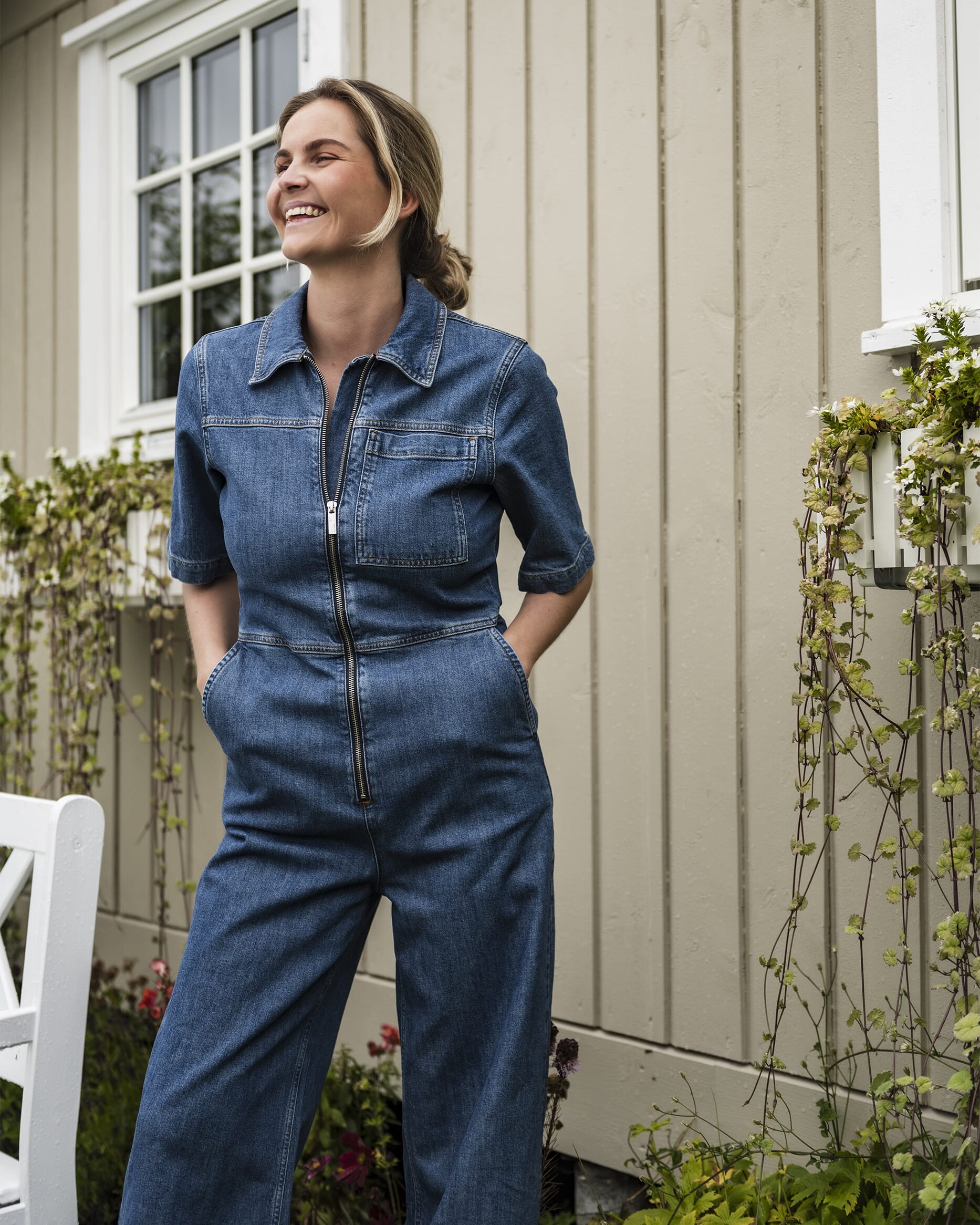 Selected femme jumpsuit jeans online