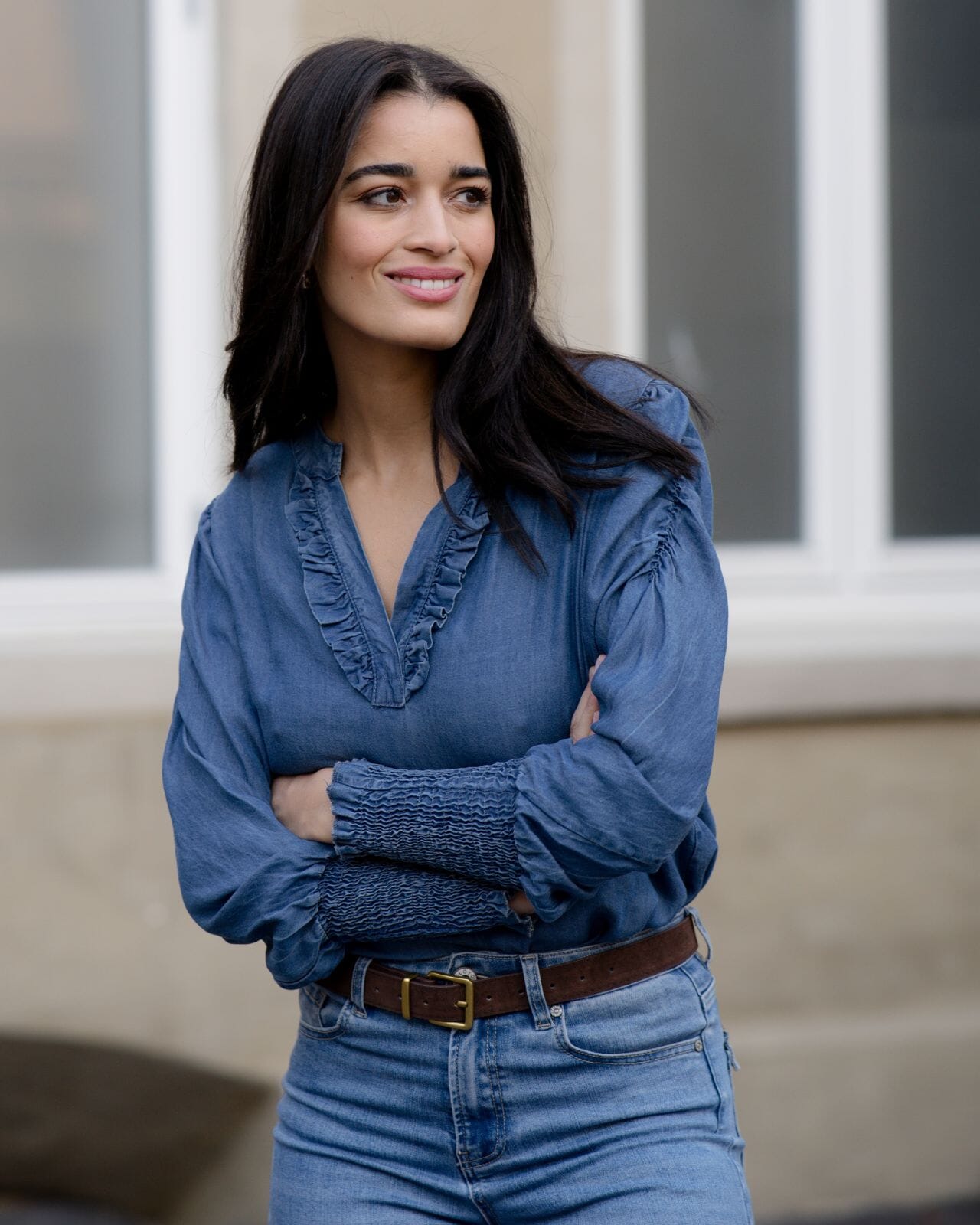 FLOYD Bluse Carmela Denim, XS, FLOYD Bluse Blå XS