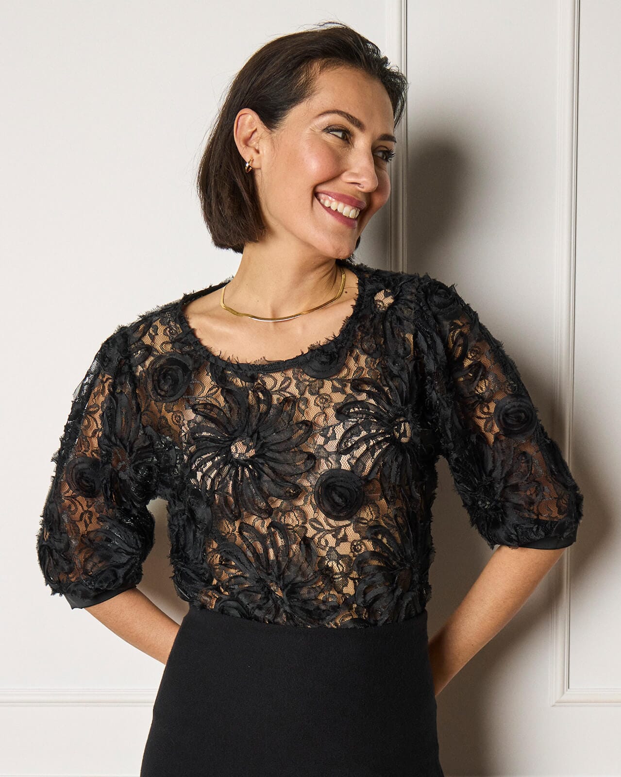 FLOYD Blondetopp Annis, L, FLOYD Topp Svart L