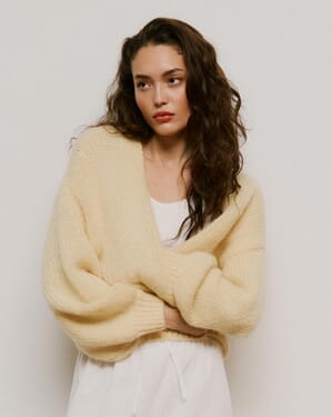 Strikket Cardigan Maybe Open