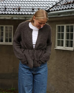 Strikket Cardigan Agnes Tie