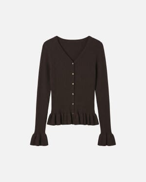 Strikket Cardigan Karla Frill