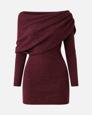 Strikkekjole Rolfie Off Shoulder