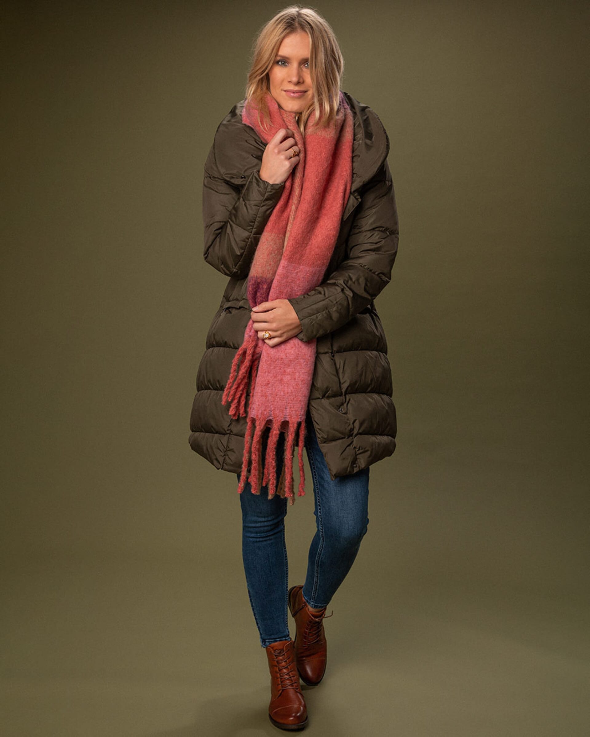 FLOYD Parkas Amanda Army Green Varme ytterjakker til dame FLOYD.no