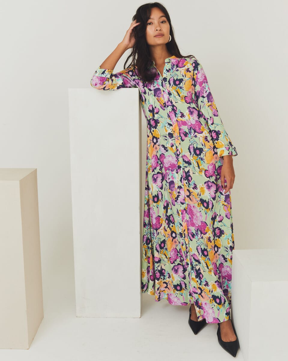Savanna Long Shirt Dress Moonlite Mauve Cammy