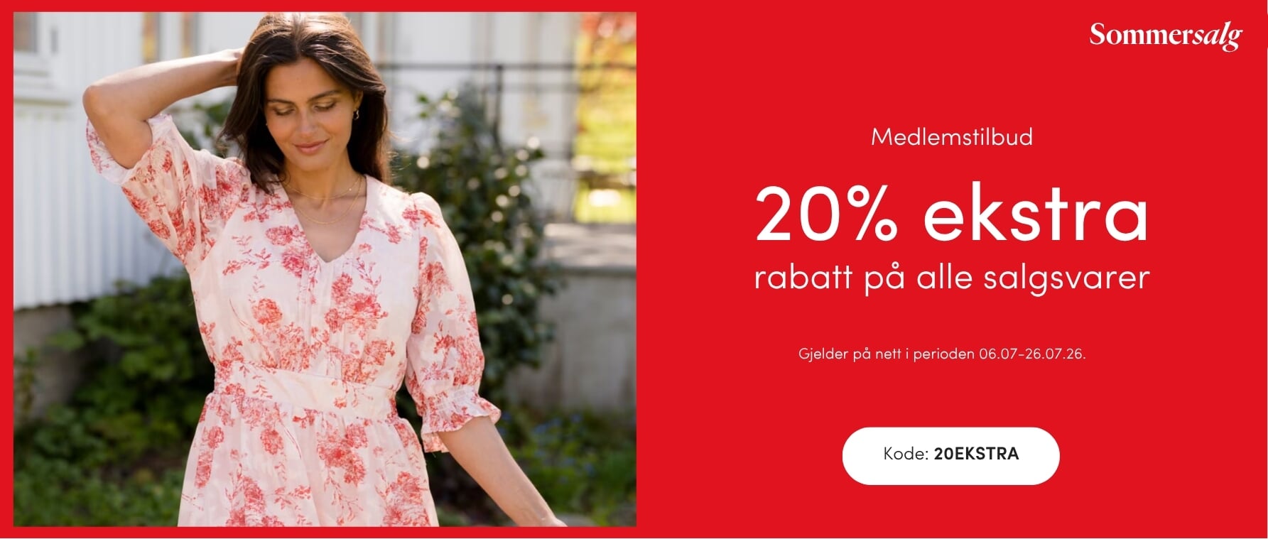 Medlemstilbud 20% ekstra på salget Gjør et kupp på vårt store SOMMERSALG med opptil 50% | FLOYD.no