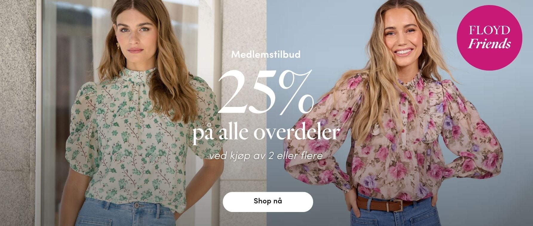 Medlemstilbud: 25% på alle overdeler ved kjøp av 2 eller flere | FLOYD.no