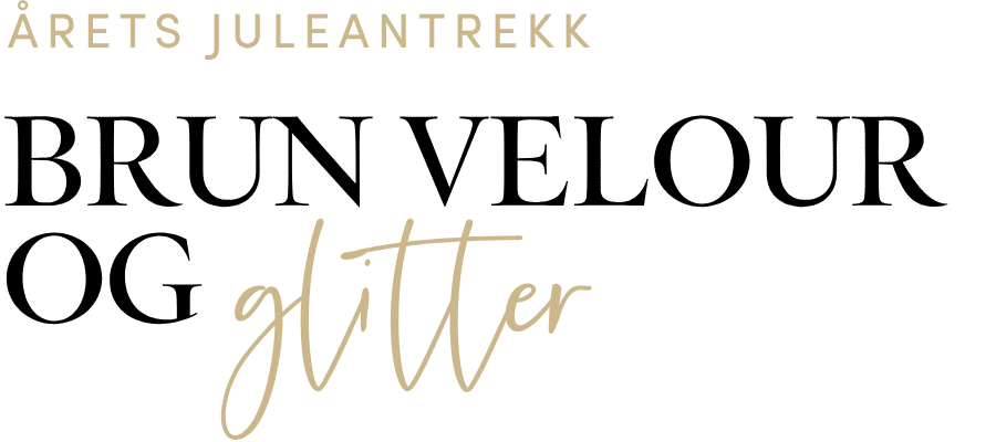 Brun velour og glitter | FLOYD.no