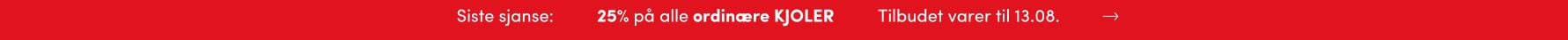 Sesongkupp: 25% på alle ordinære kjoler | FLOYD.no