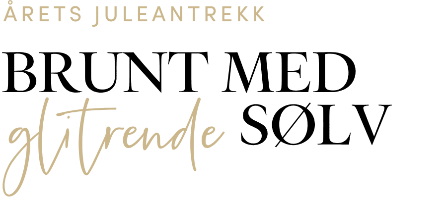 Årets juleantrekk: Brunt med glitrende sølv | FLOYD.no