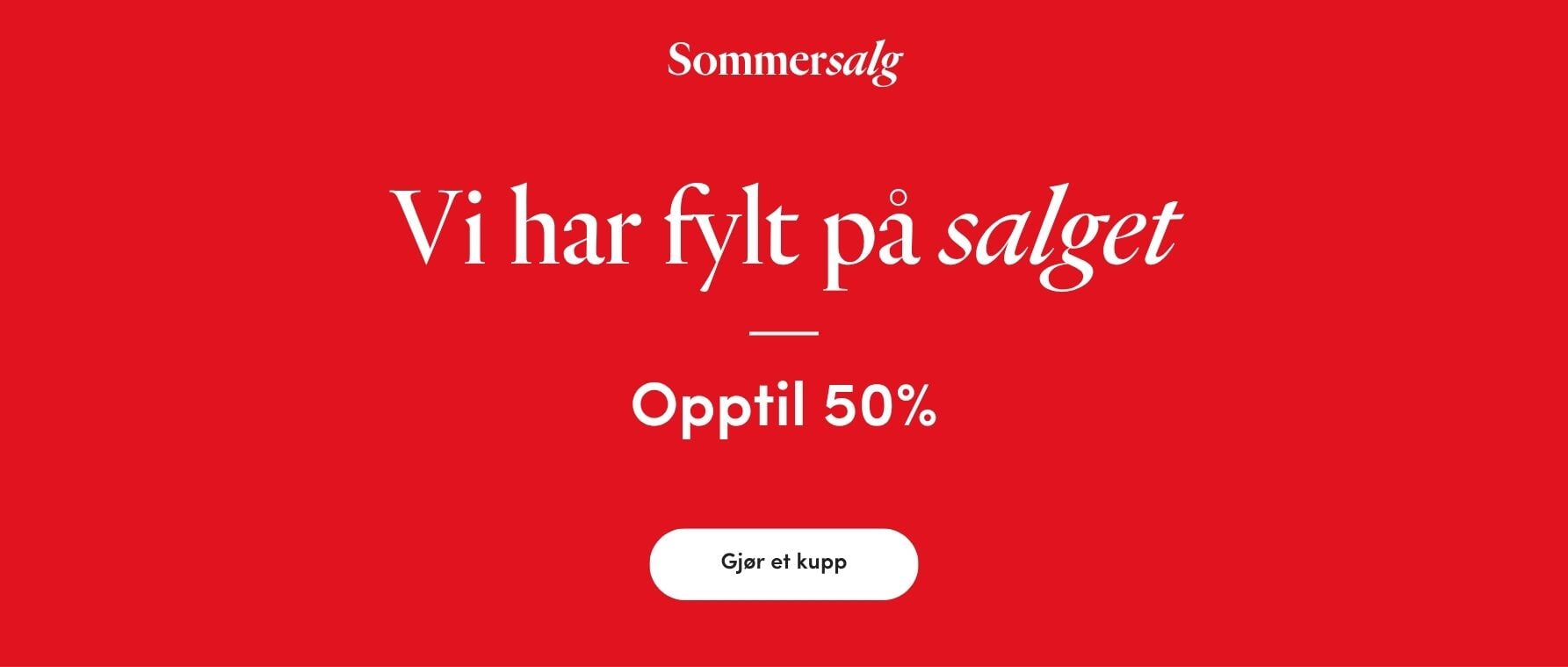 Gjør et kupp på vårt store SOMMERSALG med opptil 50%  | FLOYD.no
