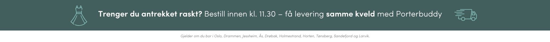 Trenger du antrekket raskt? Få levering samme kveld med Porterbuddy | FLOYD.no