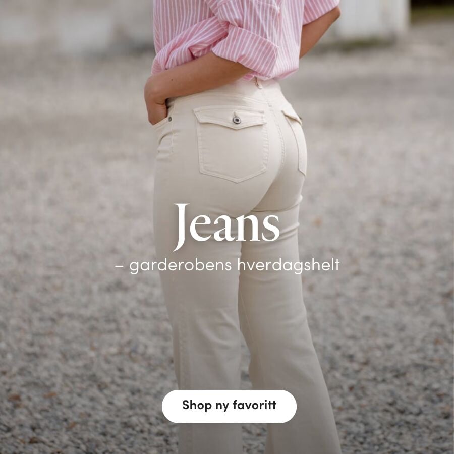 Jeans - garderobens hverdagshelt. Se det store utvalget av jeans i sesongens farger | FLOYD.no
