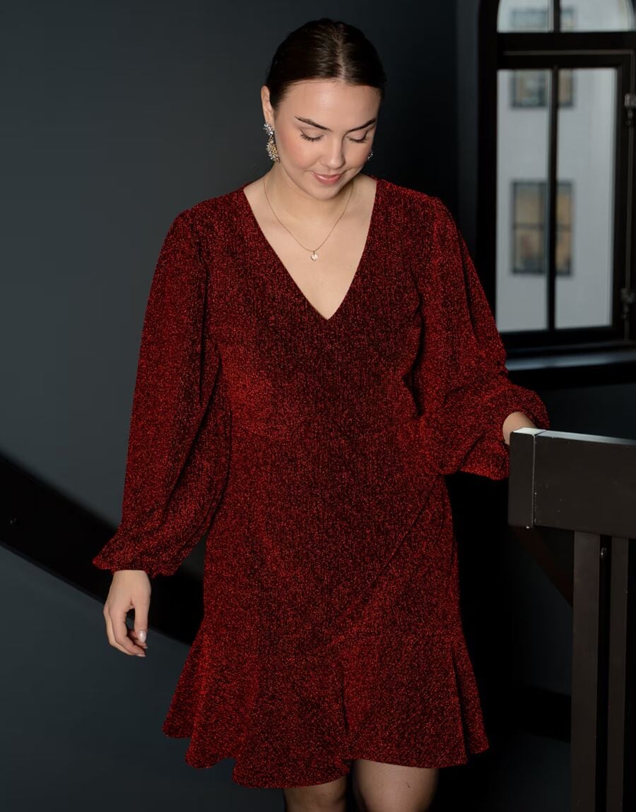 Kjole Cissy V LS Glitter | FLOYD.no