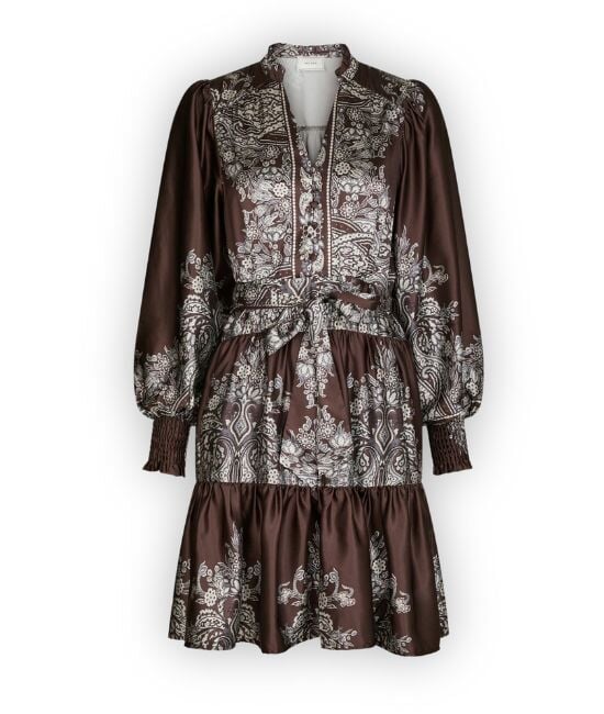 Kjole Malfida Satin Paisley | FLOYD.no