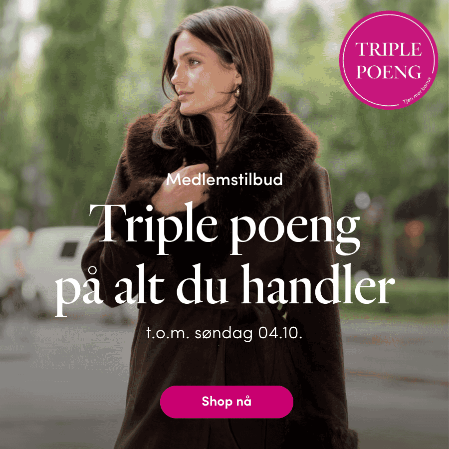 Triple poeng på alt du handler Medlemstilbud: Triple poeng på alt du handler t.o.m 4. oktober 2026 | FLOYD.no