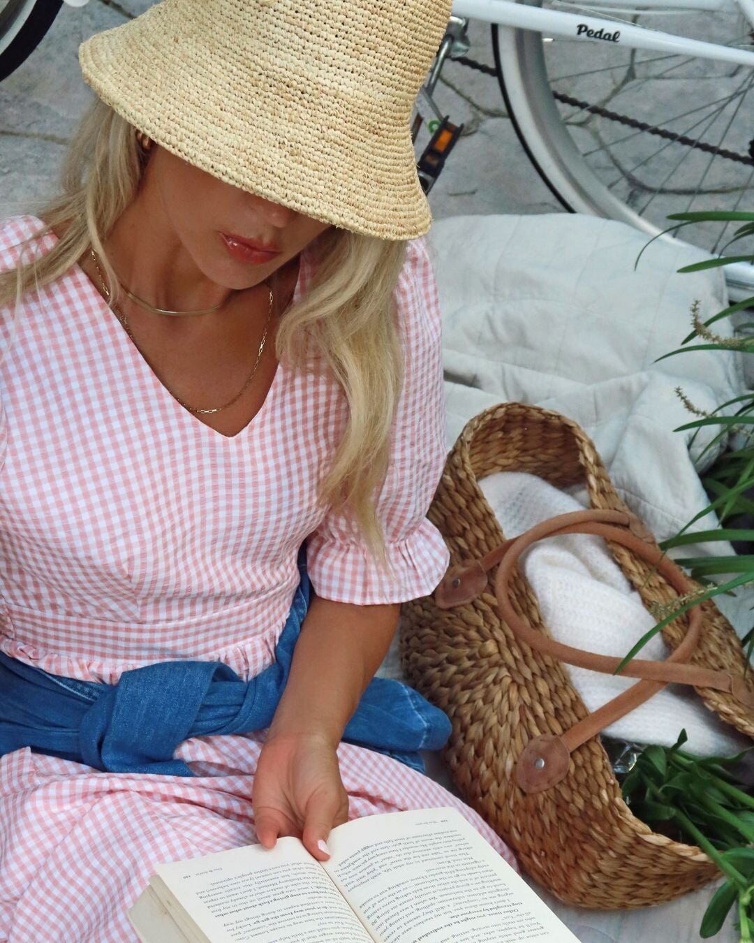 Midikjole Helen Check | FLOYD.no