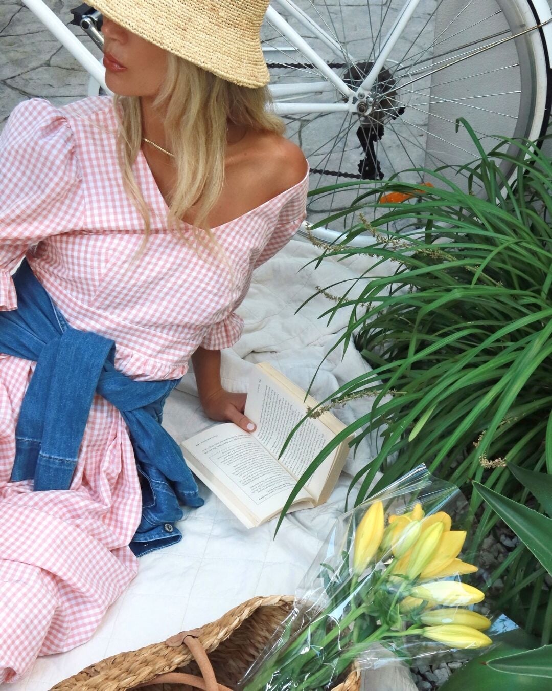 Midikjole Helen Check | FLOYD.no